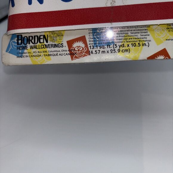 Sesame Street Bert & Ernie ABC Decorative Border Wall Covering 13.1 ft-1990s NEW - Picture 5 of 8